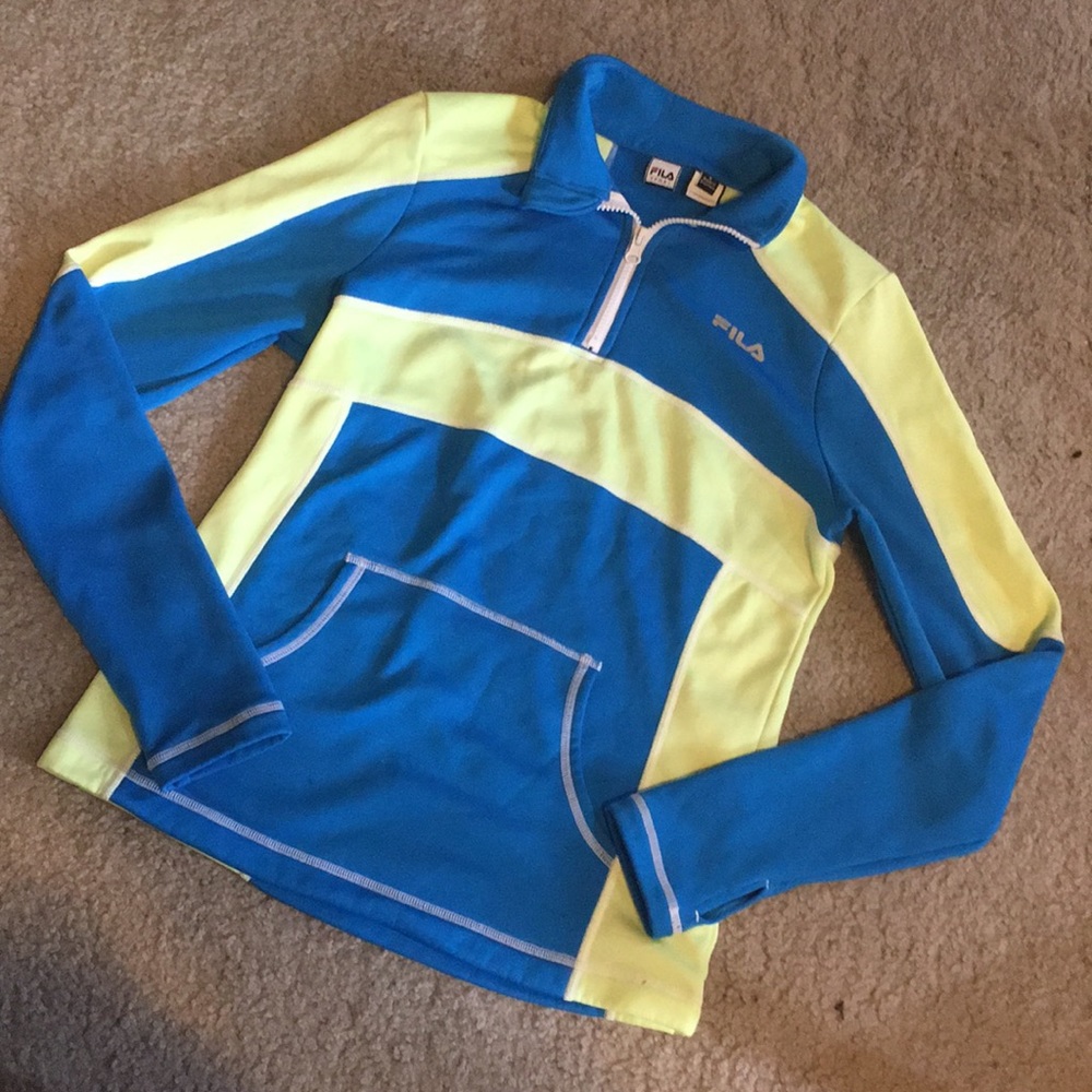 FiILA color-block quarter zip